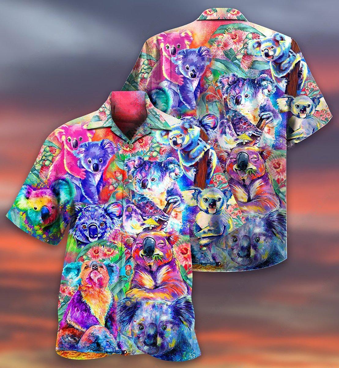 Koala Colorful Love Animals - Hawaiian Shirt
