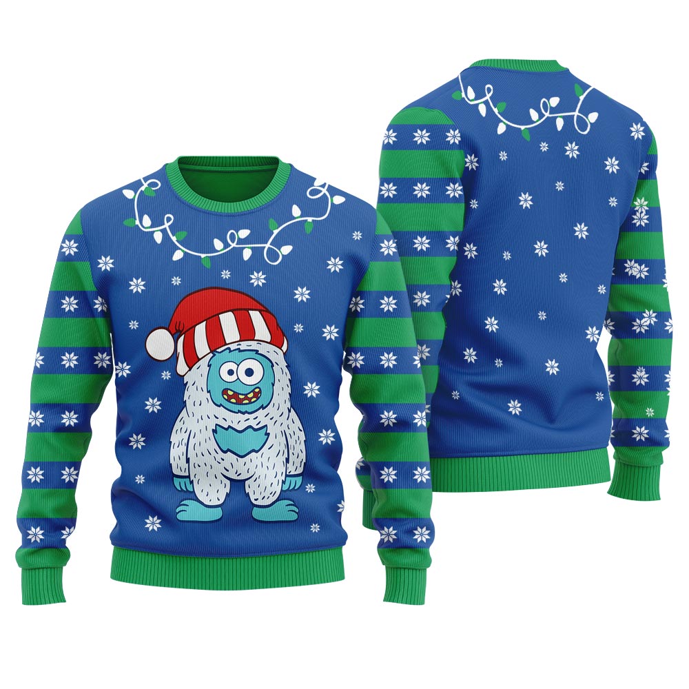 Funny Yeti Womens Ugly Christmas Sweater