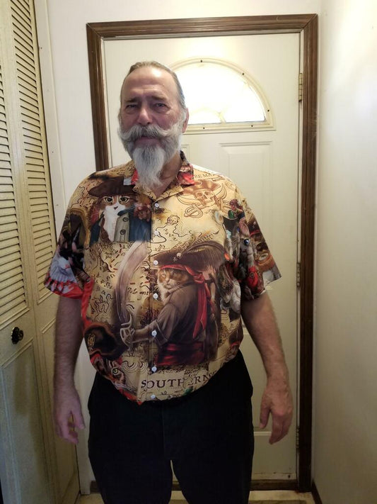 Cat Pirate Amazing Cool Style - Hawaiian Shirt