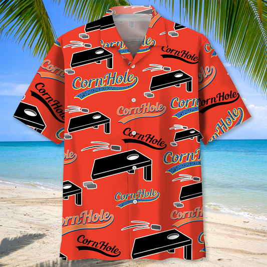 Vintage Cornhole Hawaiian Shirt
