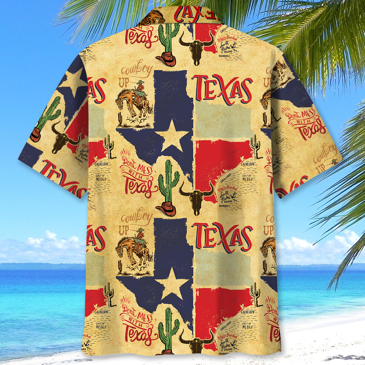 Don't Mess With Texas Cowboy Hawaiian Shirt