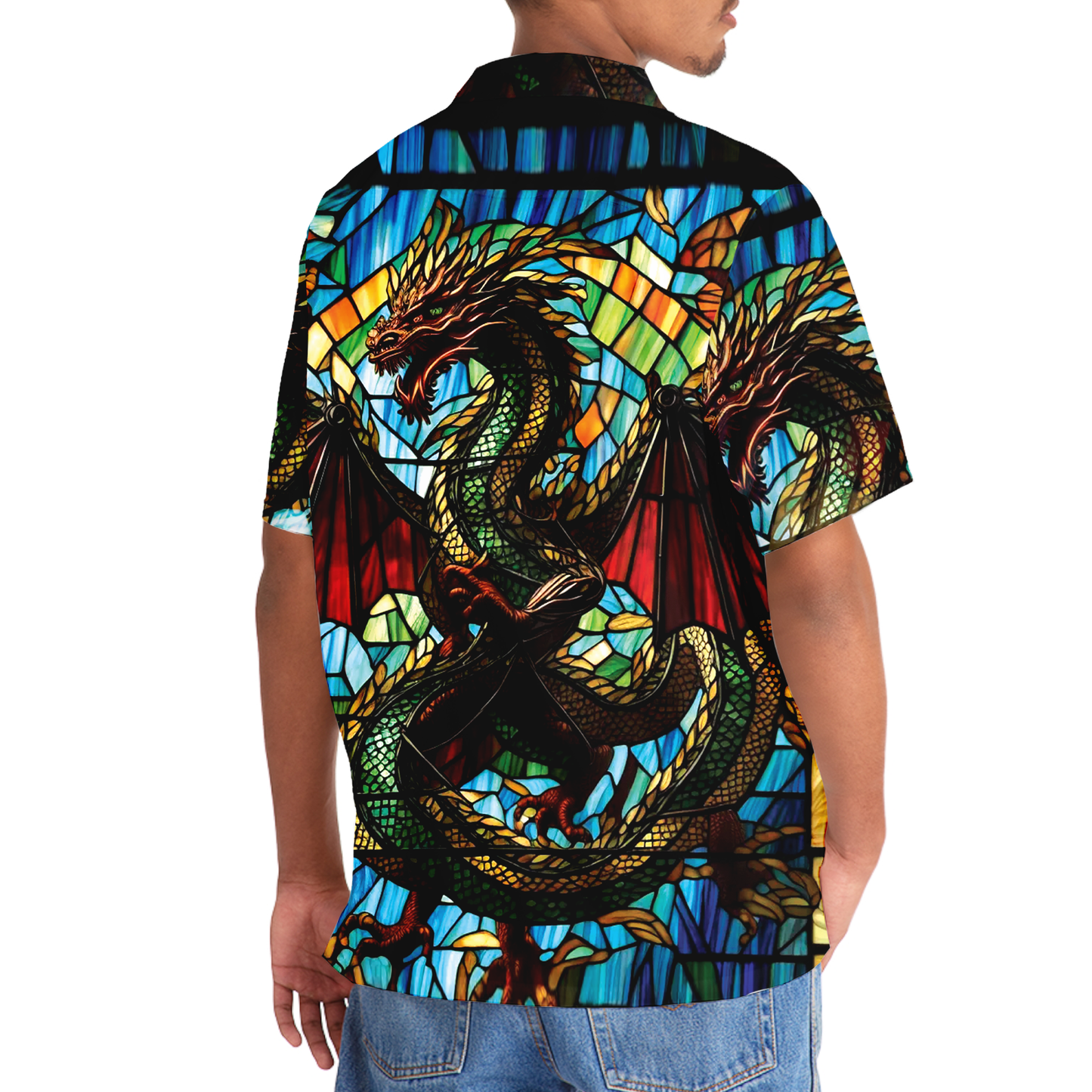 Temple Of Dragon Suncatcher Hawaiian Shirt