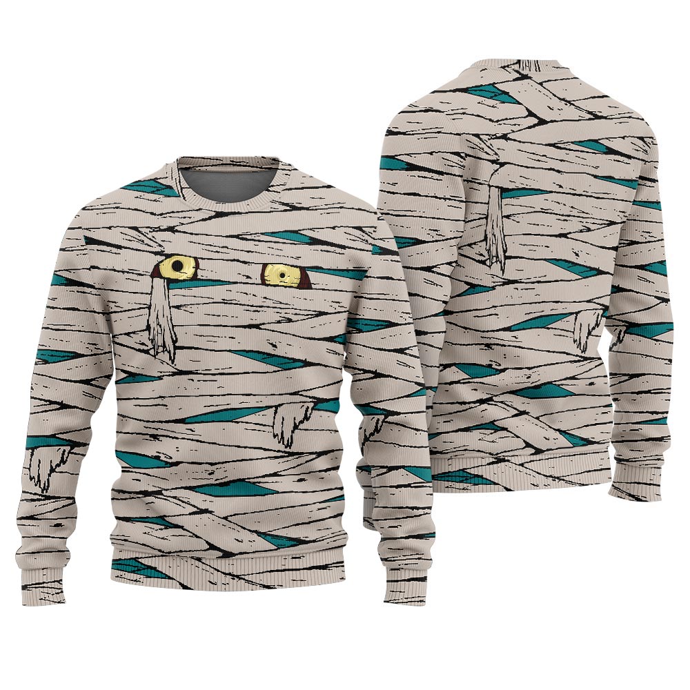 Scary Mummy Costume Ugly Sweater For Women