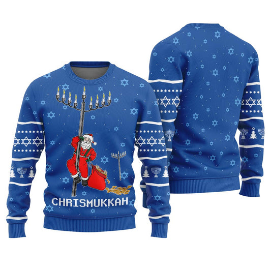 Happy Chrismukkah Hanukkah Sweater Ugly