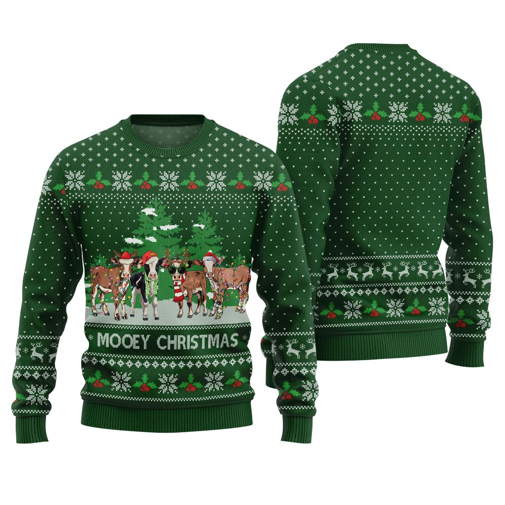 Hilarious Christmas Pullover Funny Cow