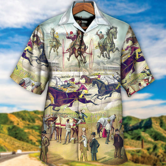 Harness Racing Horse Lover Racing - Hawaiian Shirt