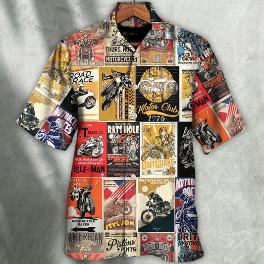 Motorcycle A Bike On The Road Is Worth Two In The Shed - Hawaiian Shirt - Owl Ohh