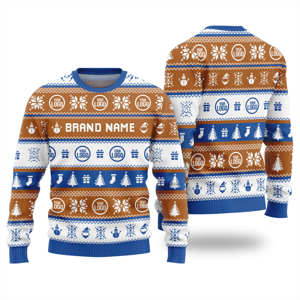 Custom Logo For Brand Christmas Sweater