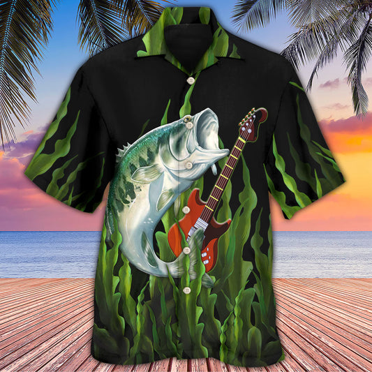 Fishing I Like Fishing And Guitars - Hawaiian Shirt