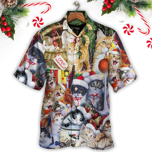 Christmas Cat Love Xmas - Hawaiian Shirt