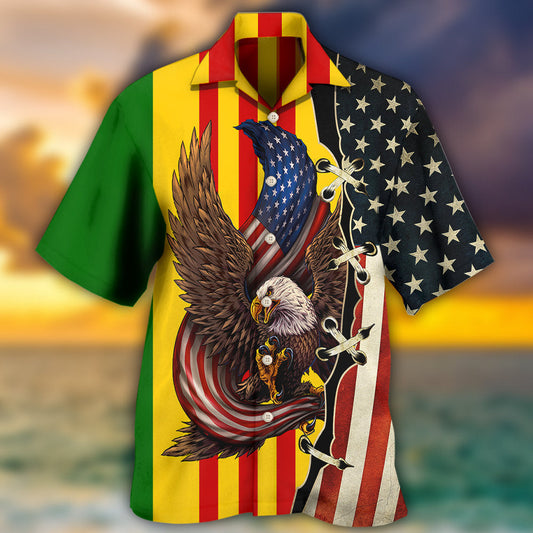 Veteran Vietnam Veteran Eagle Proud - Hawaiian Shirt