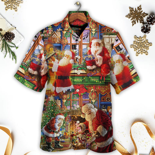 Santa Claus Christmas Merry Xmas - Hawaiian Shirt
