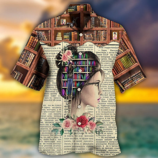 Book Lover And Into The Book Store I Go - Hawaiian Shirt