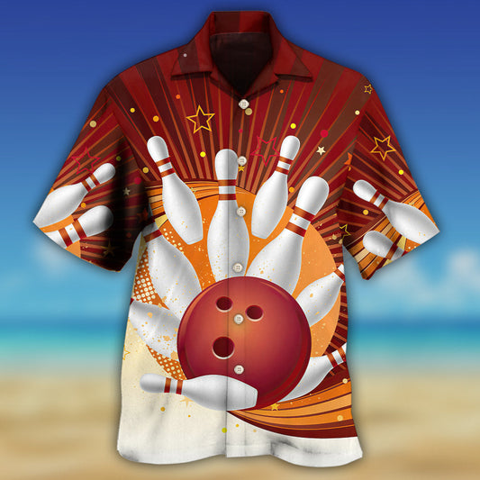 Bowling Strike Amazing Game Retro Style - Hawaiian Shirt