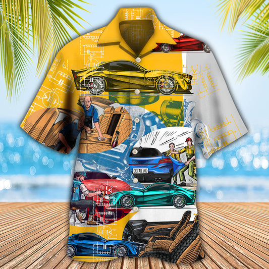 Car Auto Detailing Automobile Center - Hawaiian Shirt