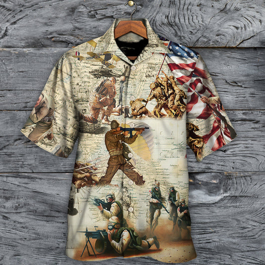 Veteran Memory Soldier's Prayer - Hawaiian Shirt