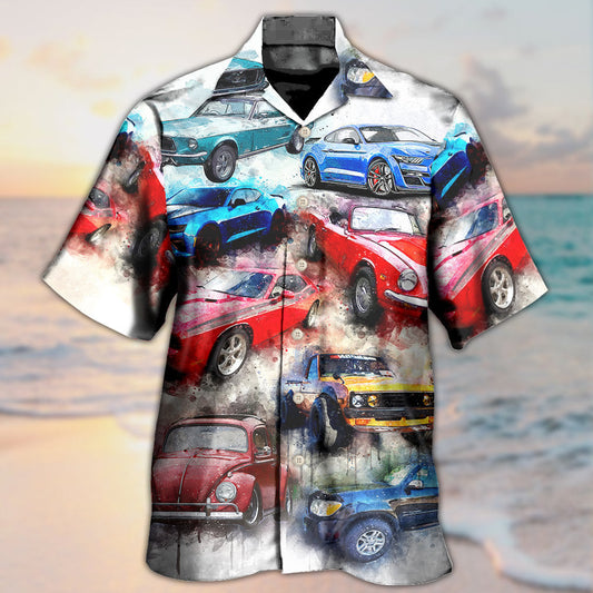 Car Classic Portrait For Car Lovers - Hawaiian Shirt