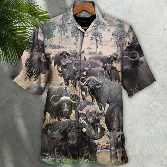 Buffalo This Is Our Happy Place - Hawaiian Shirt