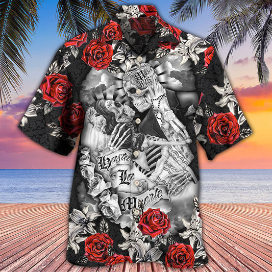 Skull Valentine's Day Art - Hawaiian Shirt
