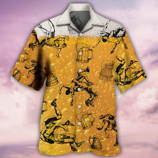 Wrestling And Beer I Like - Hawaiian Shirt