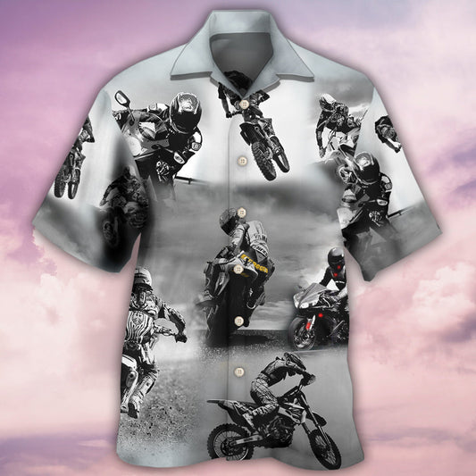 Motorcycle Sometimes I Look Back - Hawaiian Shirt