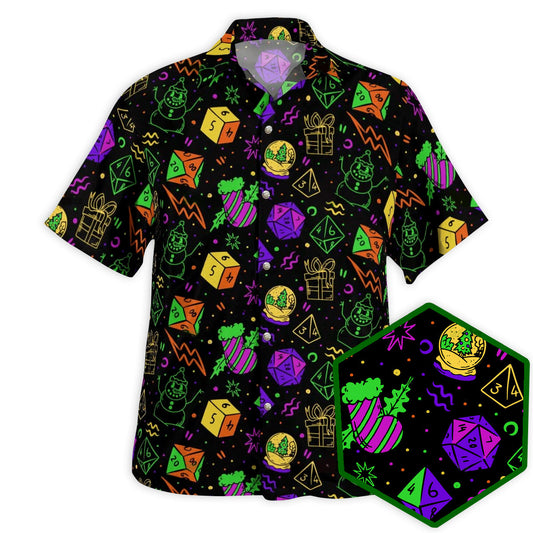 DnD Christmas DnD Dice Set - Hawaiian Shirt