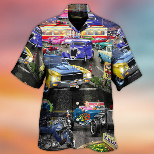 Hot Rod Lover Cool Art Style - Hawaiian Shirt