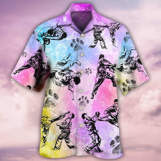 Karate And Dogs I Like - Hawaiian Shirt