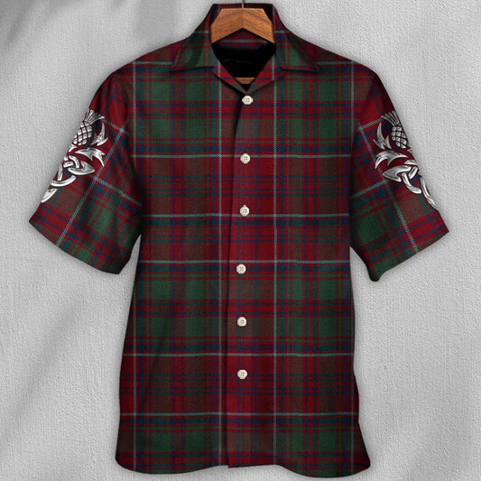 Scottish Tartan Love Style - Hawaiian Shirt