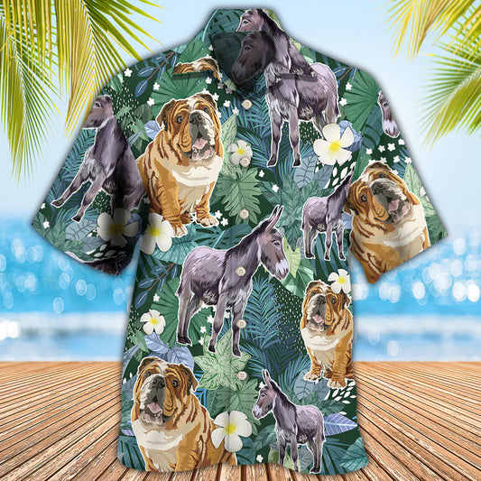 Shar Pei Dog I Like Dogs And Donkeys - Hawaiian Shirt