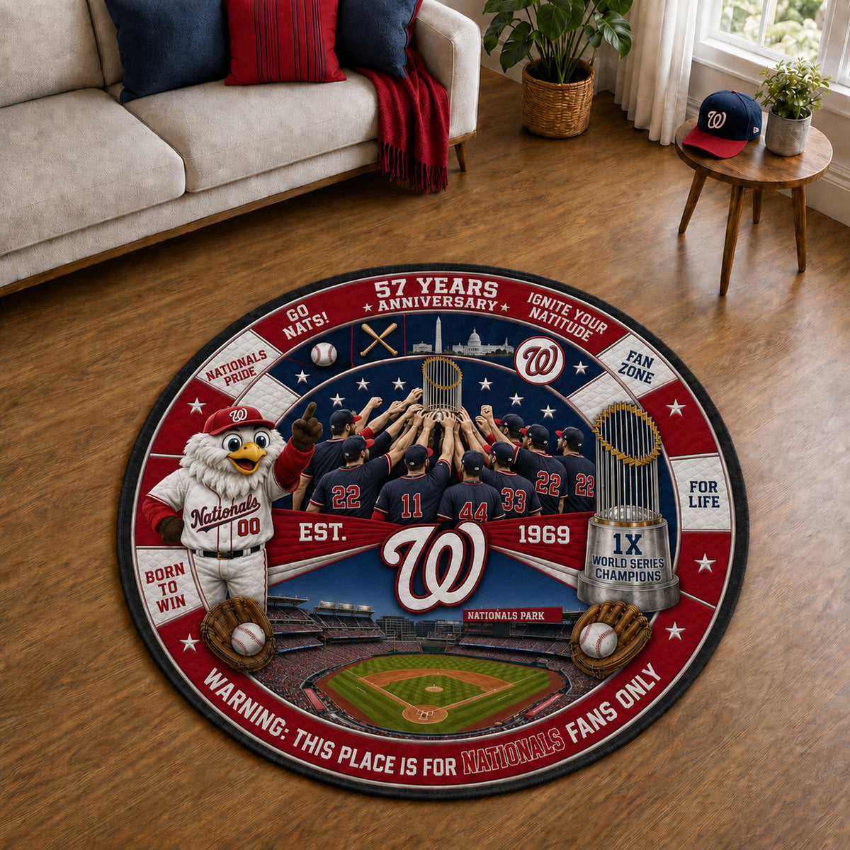 Alfombra personalizada de bienvenida premium de equipo de la MLB – Felpudo de béisbol personalizado