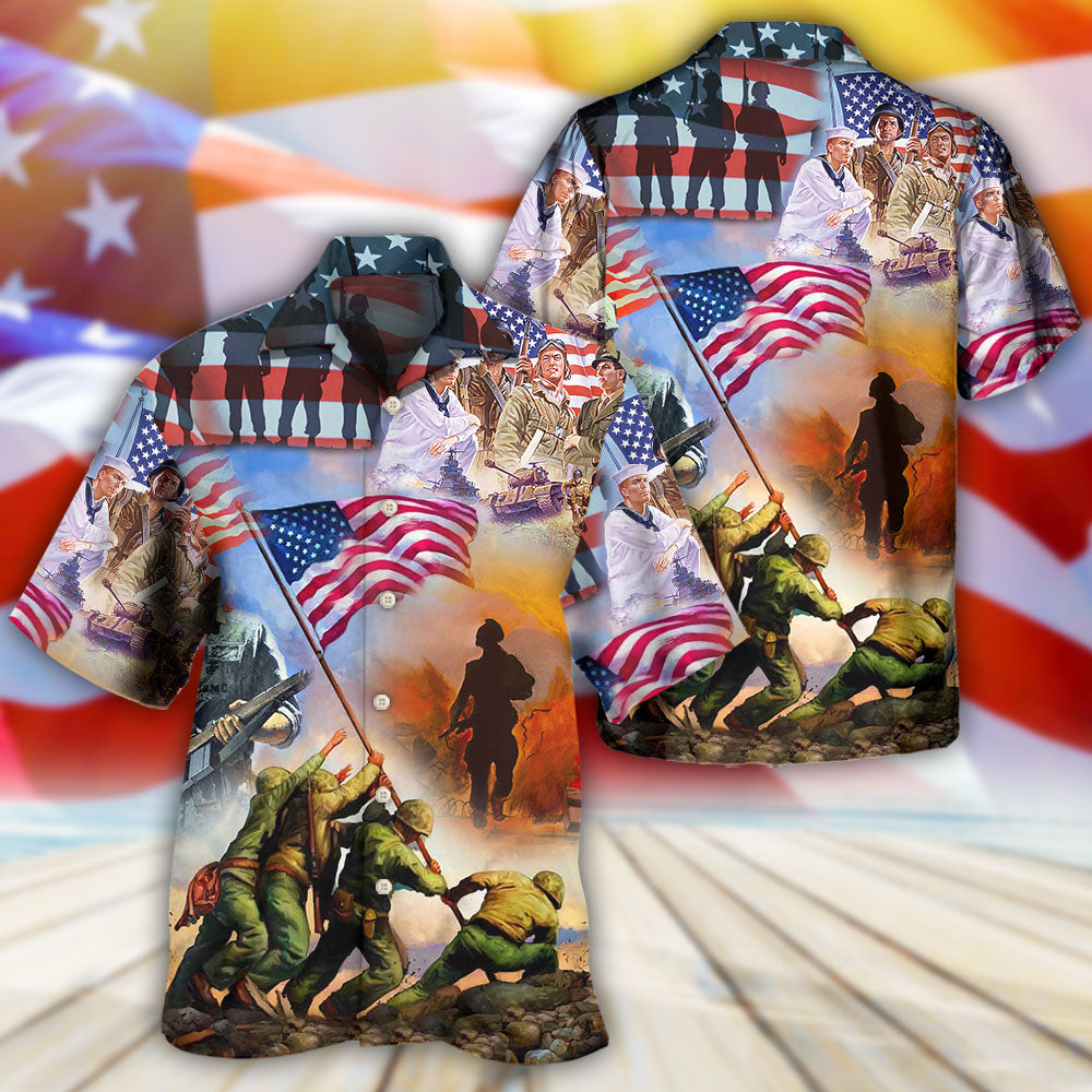 Veteran USA Veteran Proud - Hawaiian Shirt