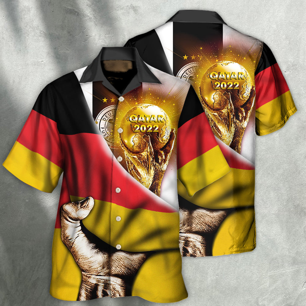 World Cup Qatar 2022 Germany Will Be The Champion Flag Vintage - Hawaiian Shirt