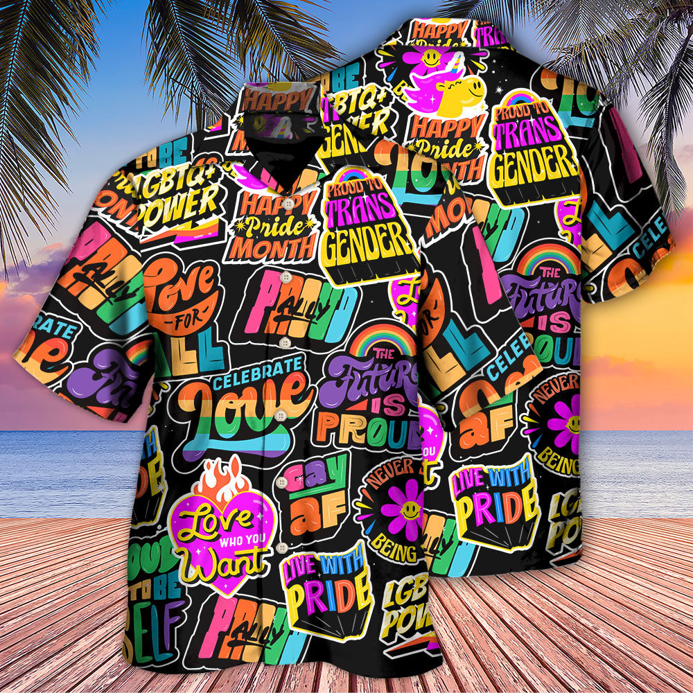 LGBT Love Is Love Pride Month - Hawaiian Shirt