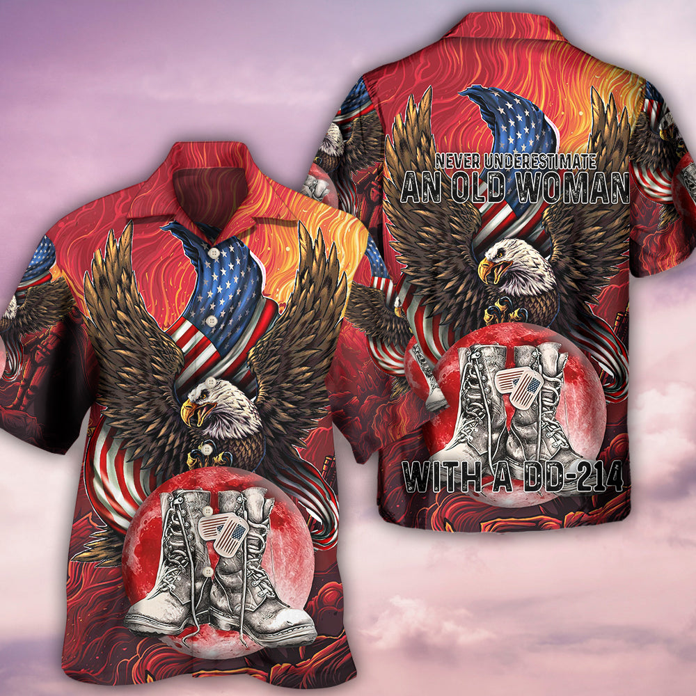 Veteran Boots Never Underestimate - Hawaiian Shirt