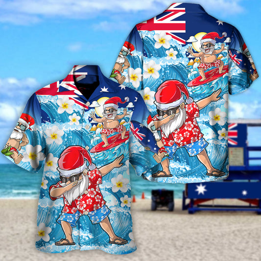 Christmas In July Dabbing Santa Funny Summer - Unisex Hawaiian Shirt For Men and Women