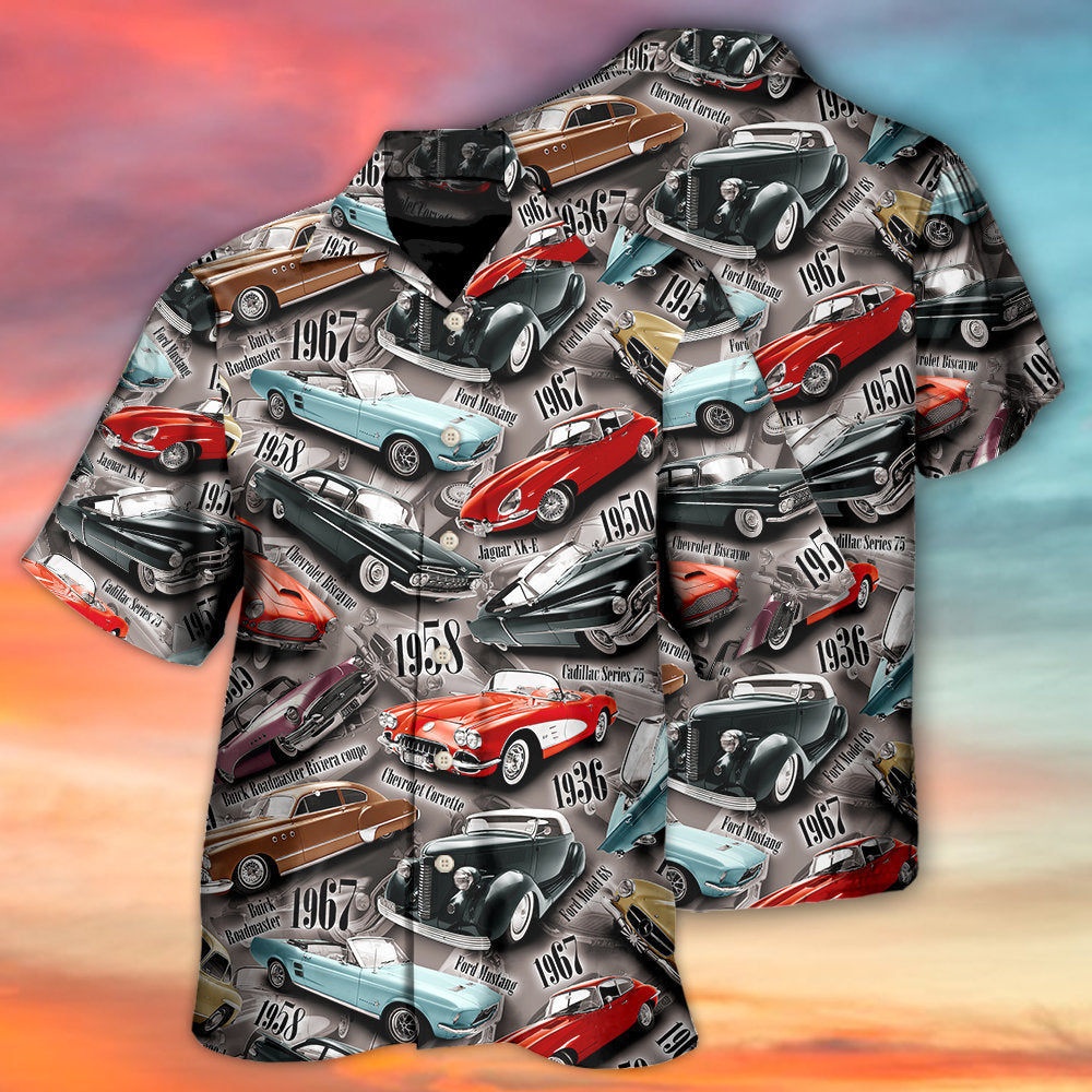 Car Old Vintage For Car Lovers - Hawaiian Shirt