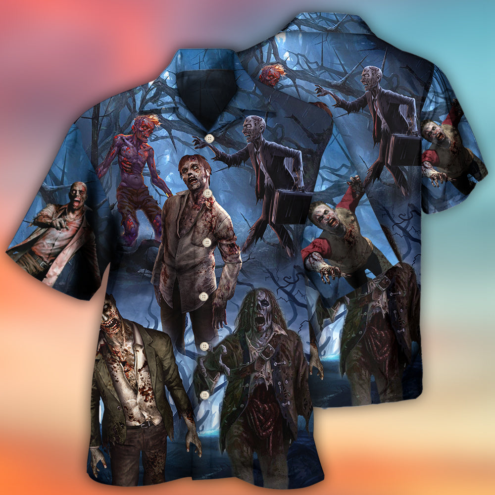 Zombie Blood Dark Scary Halloween - Hawaiian Shirt