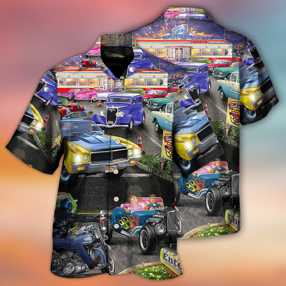 Hot Rod Lover Cool Art Style - Hawaiian Shirt