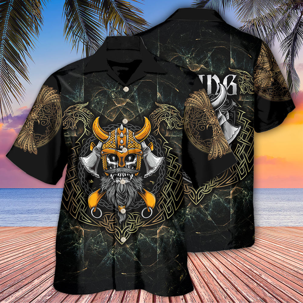 Viking Skull King Darkness - Hawaiian Shirt