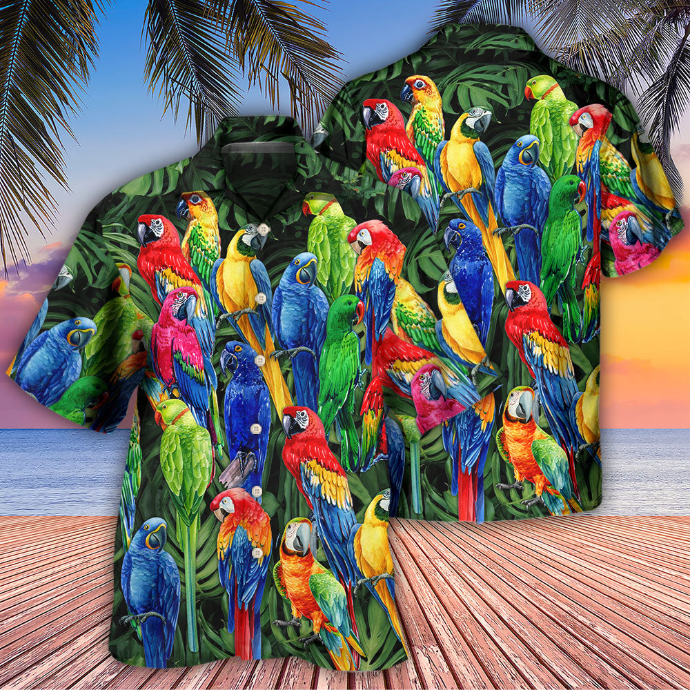 Parrot Family Colorful Tropical - Hawaiian Shirt