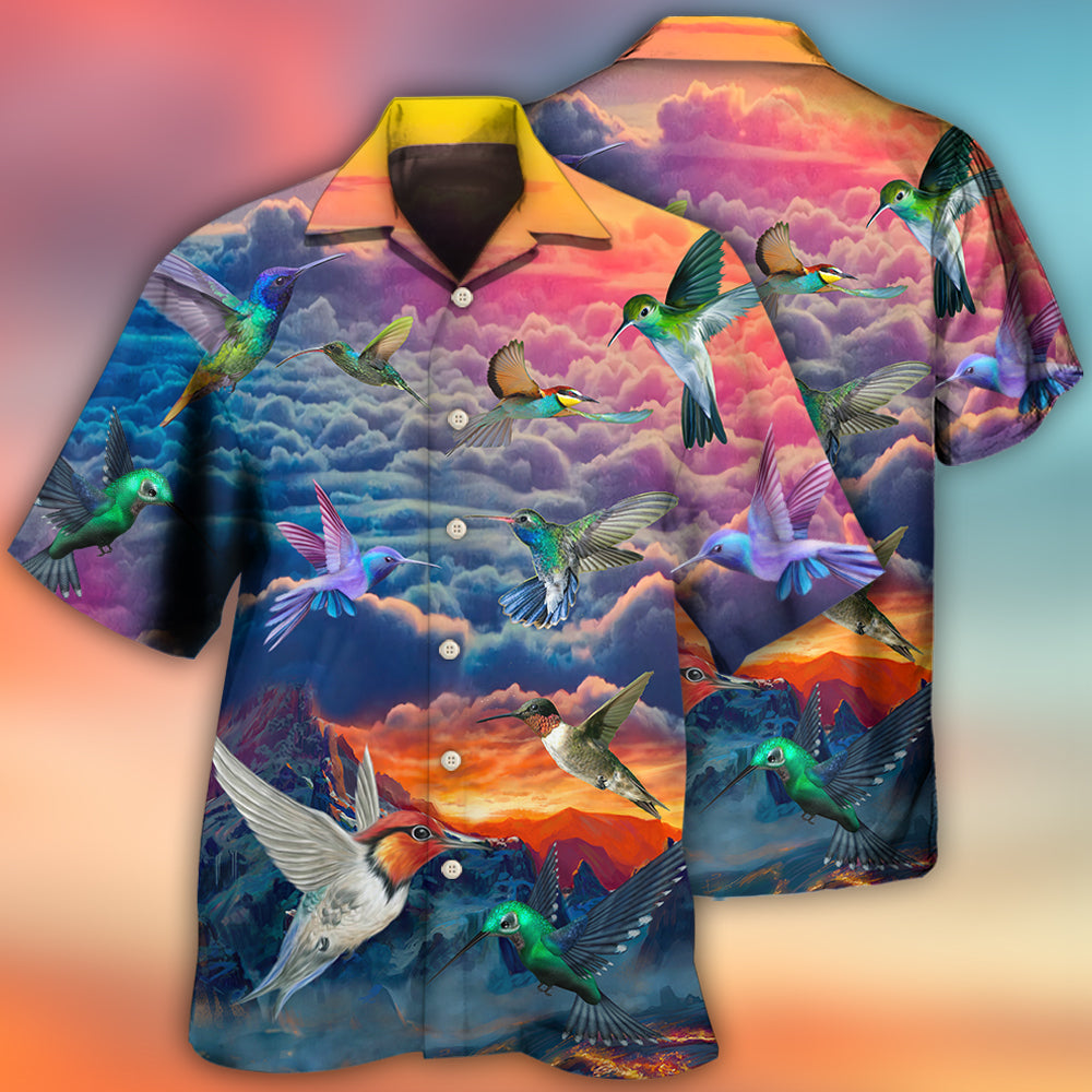 Hummingbird Amazing In The Dream Sky - Hawaiian Shirt