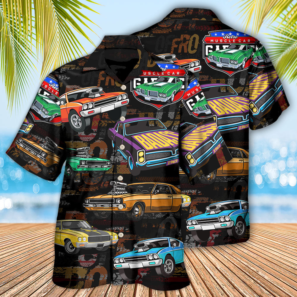 Muscle Car Racing Speed Road - Hawaiian Shirt