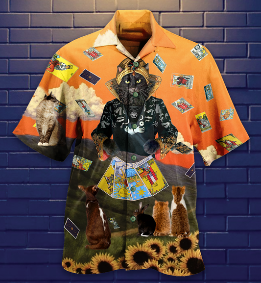 Cat Tarot Cool Style - Hawaiian Shirt