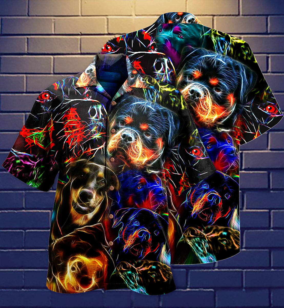 Rottweiler Dogs Bubby Style - Hawaiian Shirt
