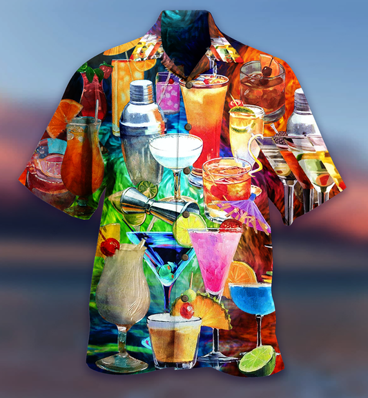 Cocktail Fruit Colorful Style - Hawaiian Shirt