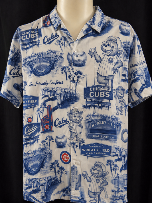 CC Baseball Stadium Slogan Legacy Edition Vintage Unisex Button-Up Hawaiian Shirt