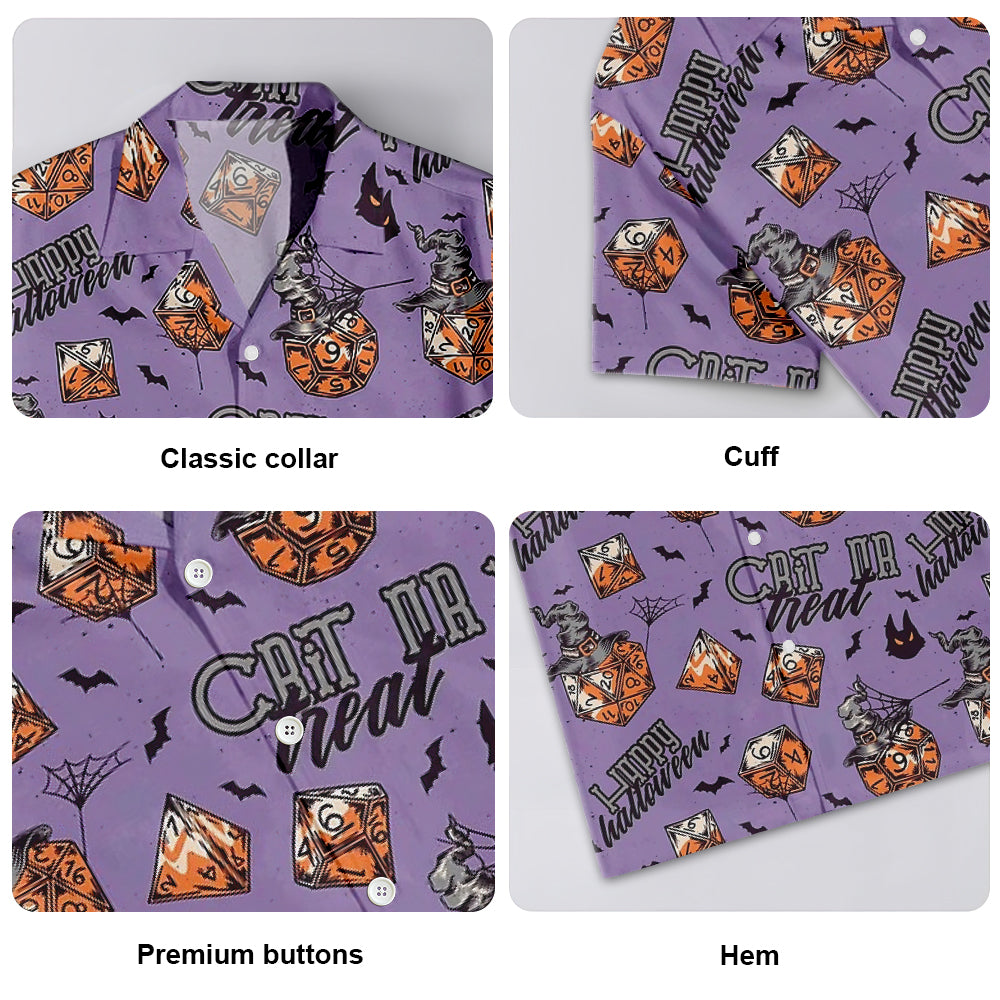 DnD Crit Or Treat Happy Halloween - Unisex Hawaiian Shirt For Men and Women