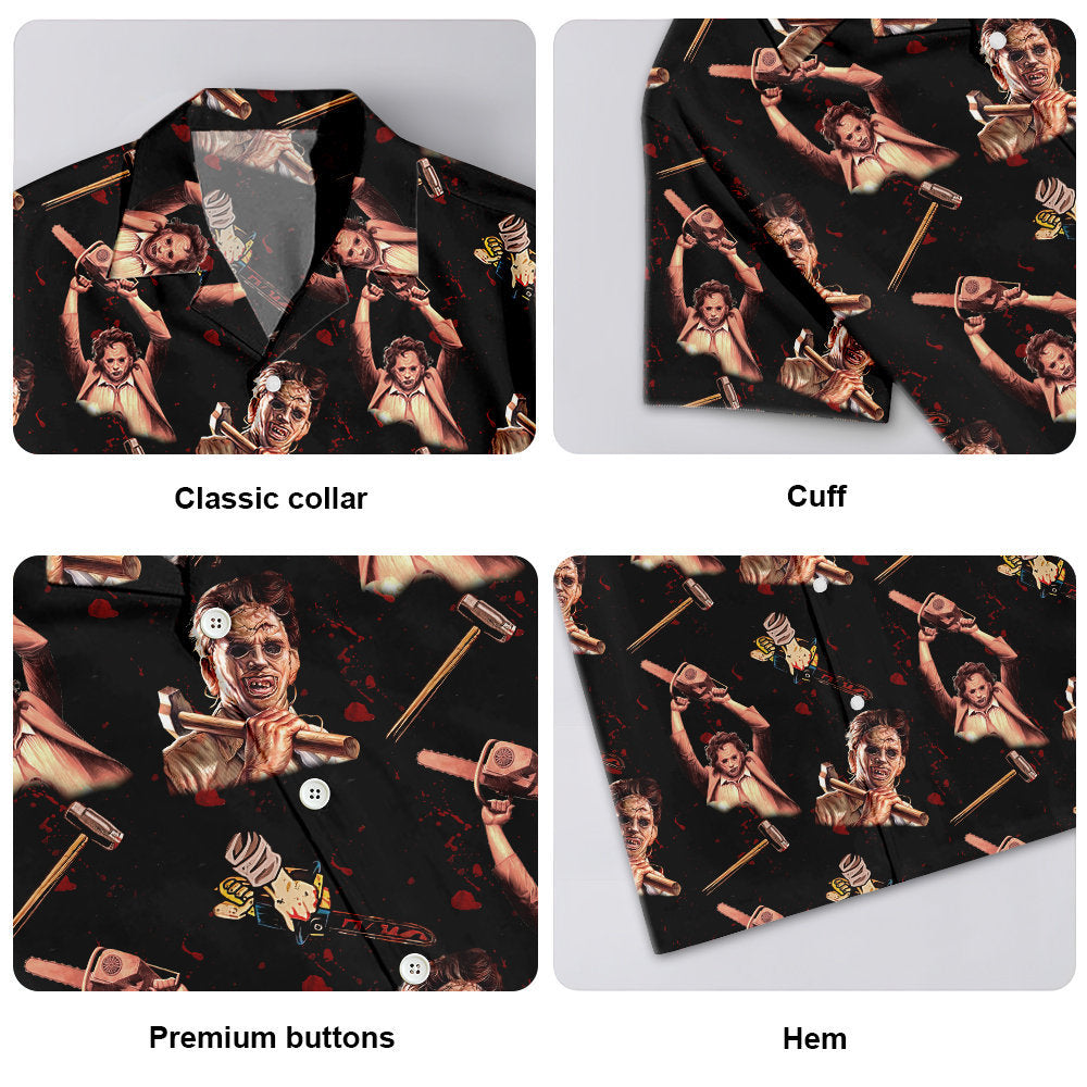 Halloween The Texas Chainsaw Massacre Tropical Style - Unisex Hawaiian Shirt For Men and Women