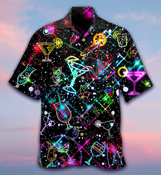 Cocktail Neon Love - Hawaiian Shirt